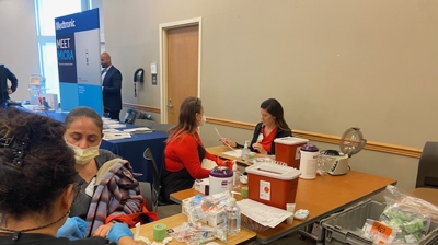 Blood test table Photo