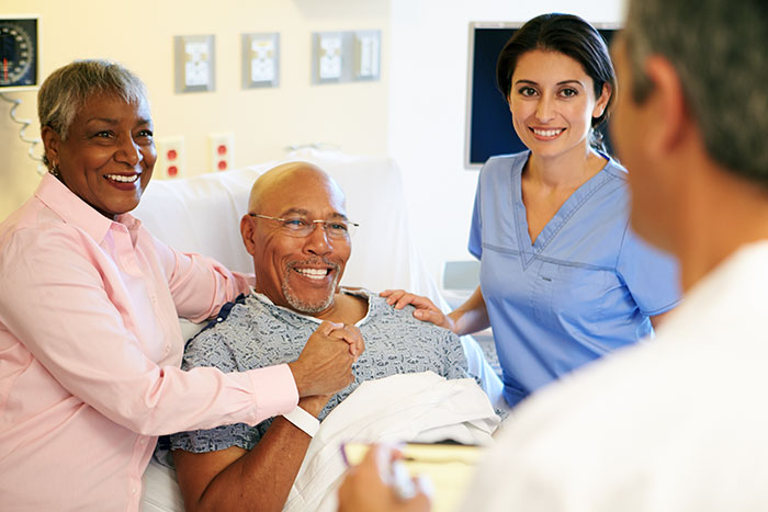 family with a patient 